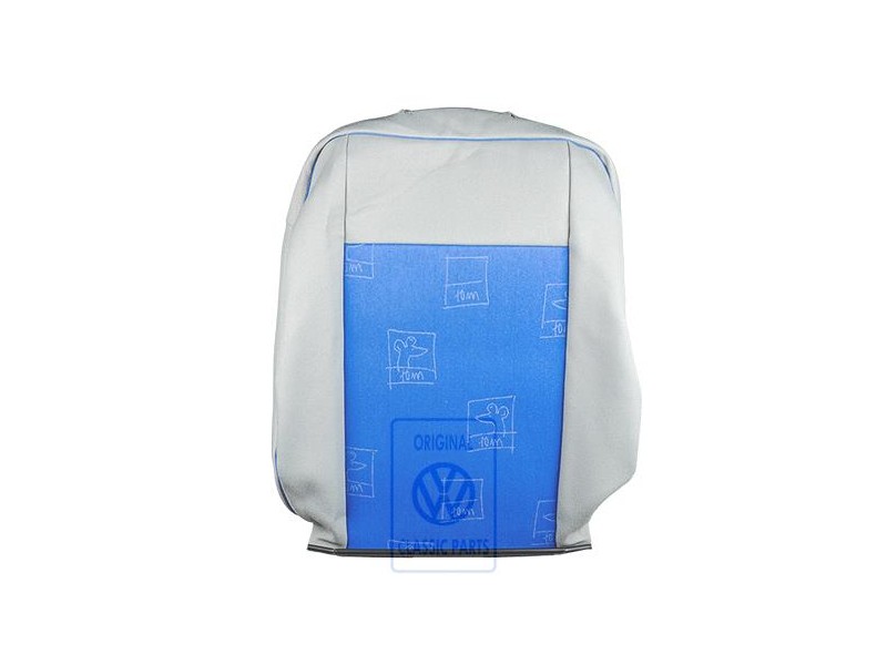 VW Originale Rivestim. Schienale Stoffa Grigio Flanella/Blu - 7D0881805BFPAH