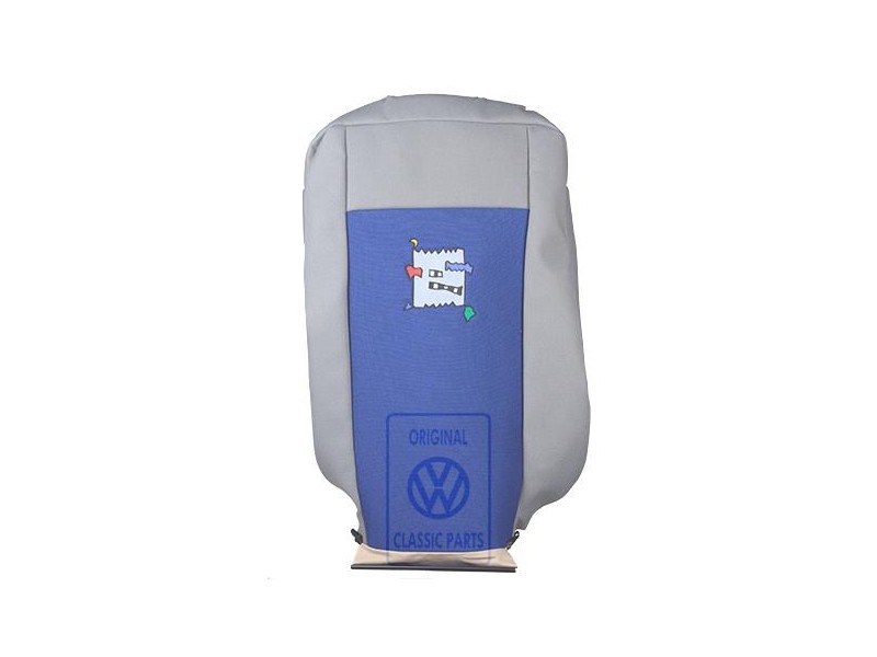 VW Originale Rivestim. Schienale Stoffa Grigio Flanella/Blu - 7D0883455BDHRD