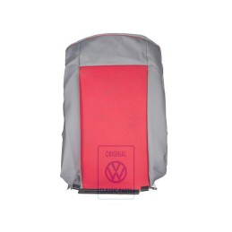 VW Originale Rivestim. Schienale Stoffa Grigio Flanella/Rosso - 7D0883455BFPAN
