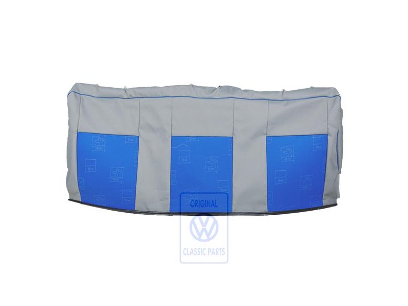 VW Originale Rivestim. Schienale Stoffa Grigio Flanella/Blu - 7D0885805ADPAH