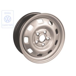 VW Originale Cerchio Di Acciaio Color Cromo - 701601027B 091