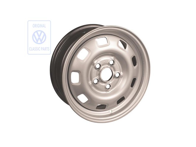 VW Originale Cerchio Di Acciaio Color Cromo - 701601027B 091