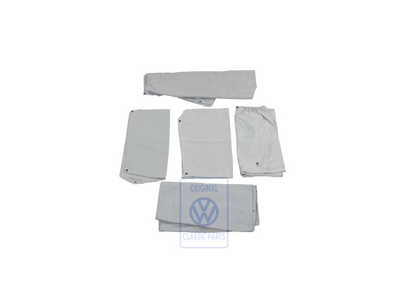 VW Originale 1 Serie Di Tendine Grigio Flanella - 703898751A 2MP