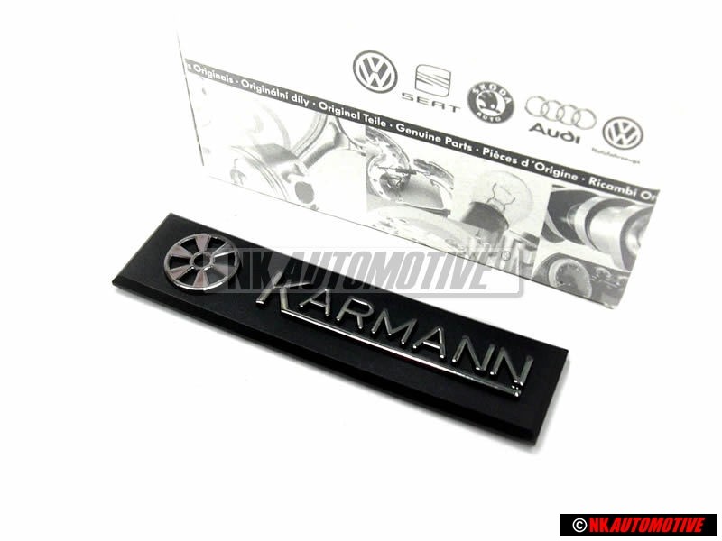 VW Originale KARMANN Lato Logo Emblema Simbolo Cromo - 155853901