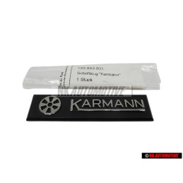 VW Originale KARMANN Lato Logo Emblema Simbolo Cromo - 155853901