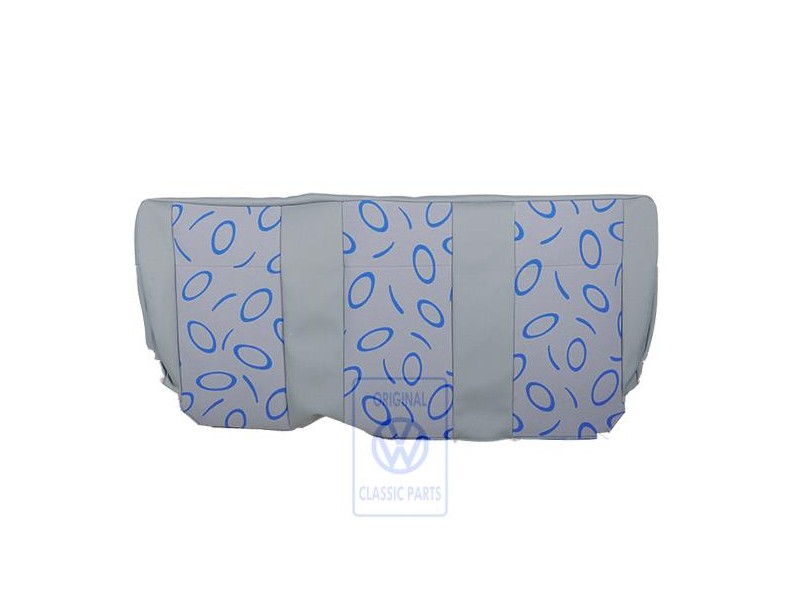 VW Originale Rivestimento Sedile Tessuto Grigio Flanella/Blu - 7D0885405F HUG