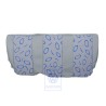 VW Originale Rivestimento Sedile Tessuto Grigio Flanella/Blu - 7D0885405F HUG