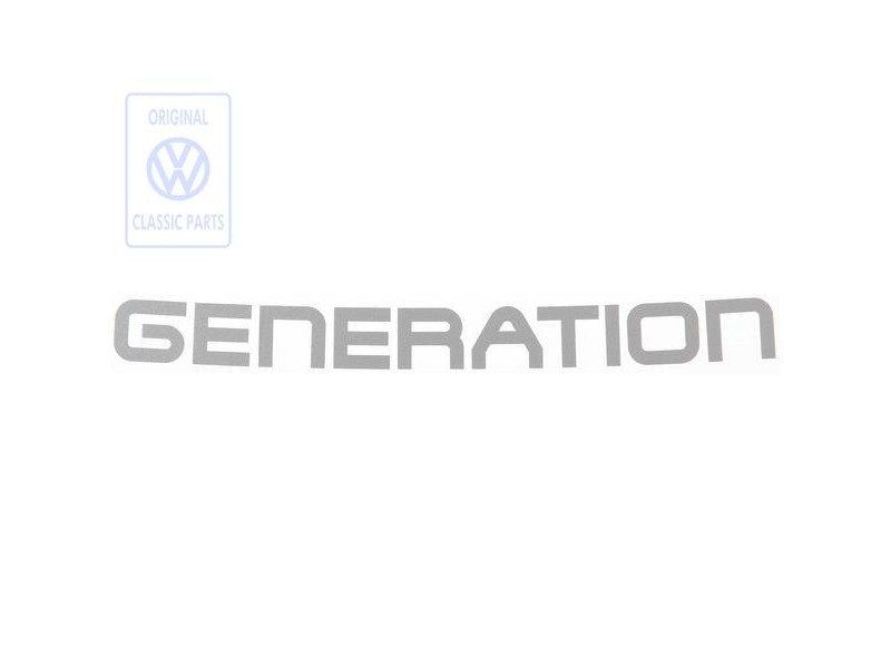 VW Originale Scritta Pellicola Diamante-Argento - 7D0854431E 9ZD