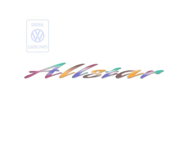 VW Originale Scritta Pellicola Verde/Arancio - 7D0854431 DGZ