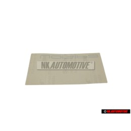VW Originale Scritta Pellicola Argento Scuro - 6N0853750C 1Y4