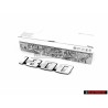 VW Originale 1300 Posteriore Logo Emblema Scritta Argento Spazzolato - 113853687