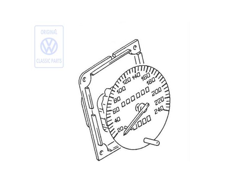 VW Originale Tachimetro Con Conta-Km Giornaliero - 867957031B