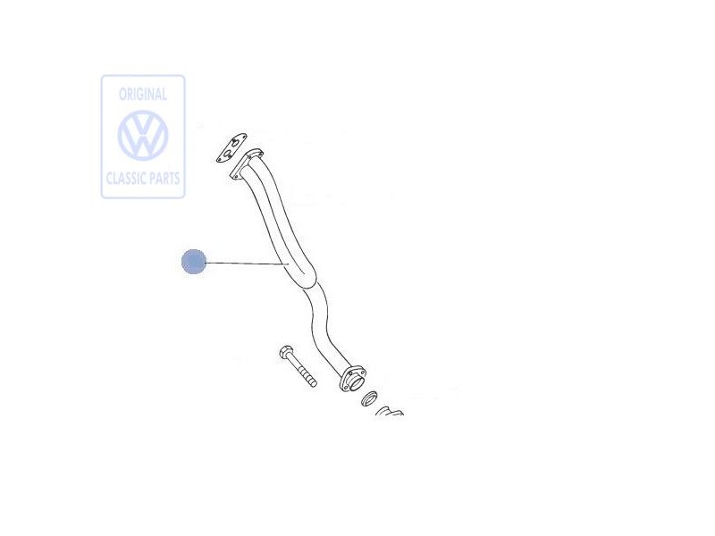 VW Originale Tubo Scarico - 028253101