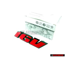 VW Originale 16V Fronte Logo Emblema Scritta Rosso - 535853679C QN5