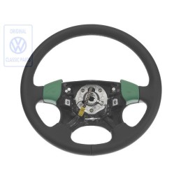 VW Originale Volante Pelle Nero Satinato/Salsagreen - 1H0419091ADEBR