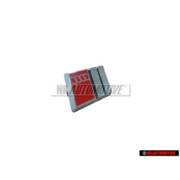 Audi Originale S8 Volante Placca Logo Emblema Simbolo Cromo Rosso - 4D0419685