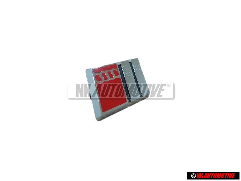 Audi Originale S8 Volante Placca Logo Emblema Simbolo Cromo Rosso - 4D0419685