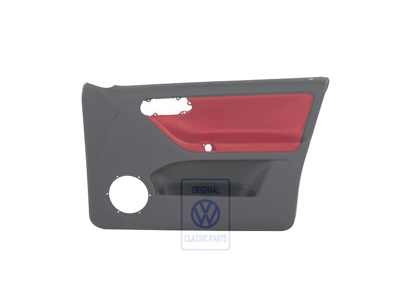 VW Originale Rivestimento Porta Tessuto Rosso Flash/Off-Black - 6N4867012CNHLX