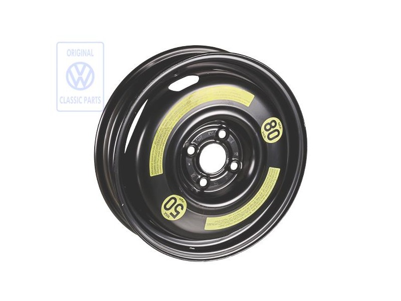 VW Originale Cerchio In Acciaio Per Ruota Di Scorta Salvaspazio - 535601025A
