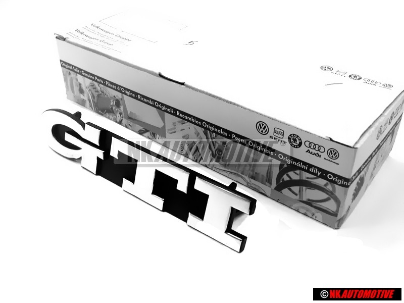 VW Originale GTI Fronte Logo Emblema Scritta Cromo - 1H6853679E Z10