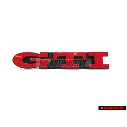 VW Originale GTI Fronte Logo Emblema Scritta Rosso - 1H6853679E QN5