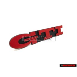 VW Originale GTI Fronte Logo Emblema Scritta Rosso - 1H6853679E QN5