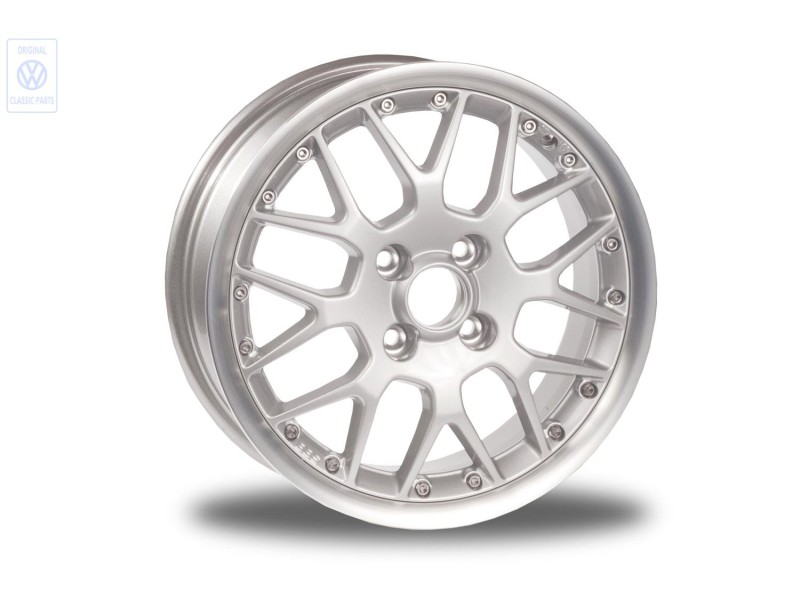 VW Originale Cerchio In Alluminio Colori Cromati Metallizzati - 6N0601025J 091
