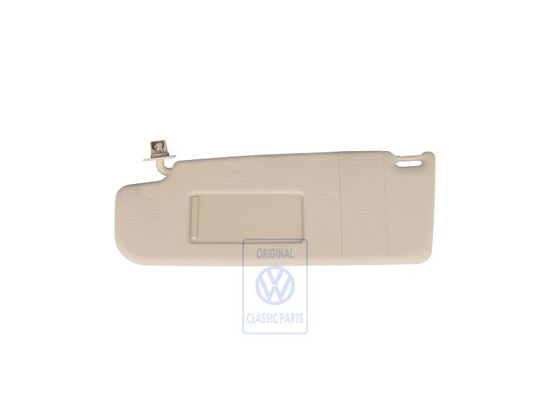 VW Originale Aletta Parasole Con Specchietto E Copertura Crema - 6N0857551F 2J6