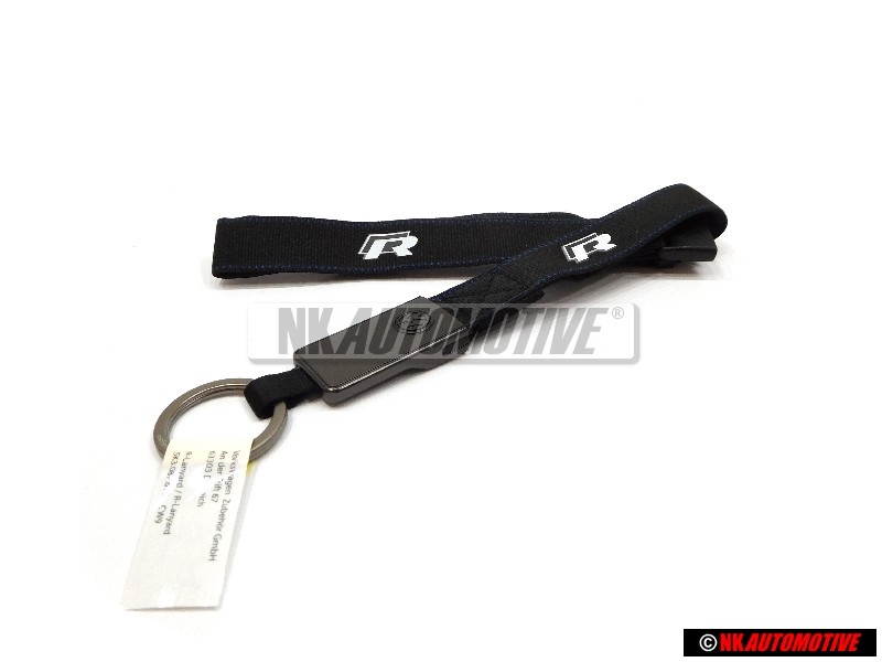 VW Originale Laccio Portachiavi Nero - 5K3087610 CW9