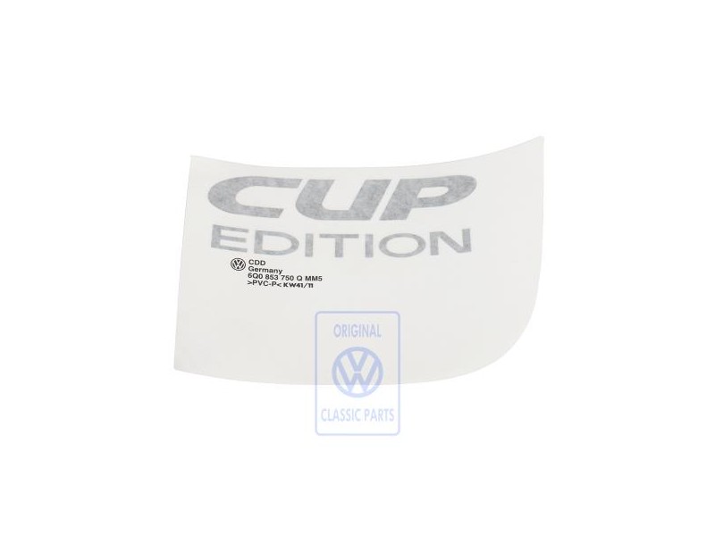 VW Originale Scritta Pellicola Antracite Metallizz. 