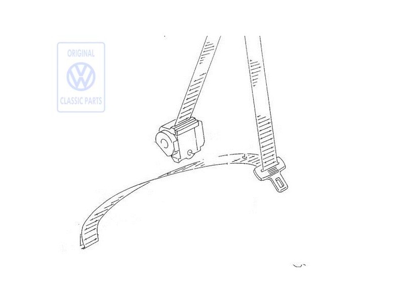 VW Originale Cintura Sicurezza A 3 Punti - 535857705B