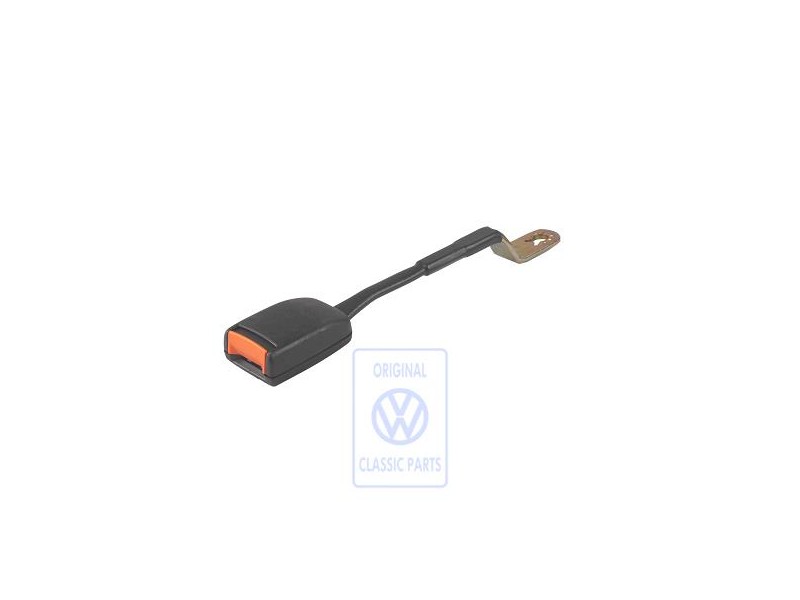 VW Originale Fibbia Cintura Nero Satinato - 535857755E 01C