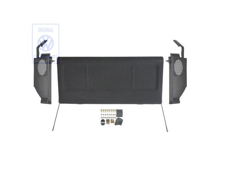 VW Originale Kit Di Montaggio Per Copertura Bagagliaio Nero - 867898401 5AV