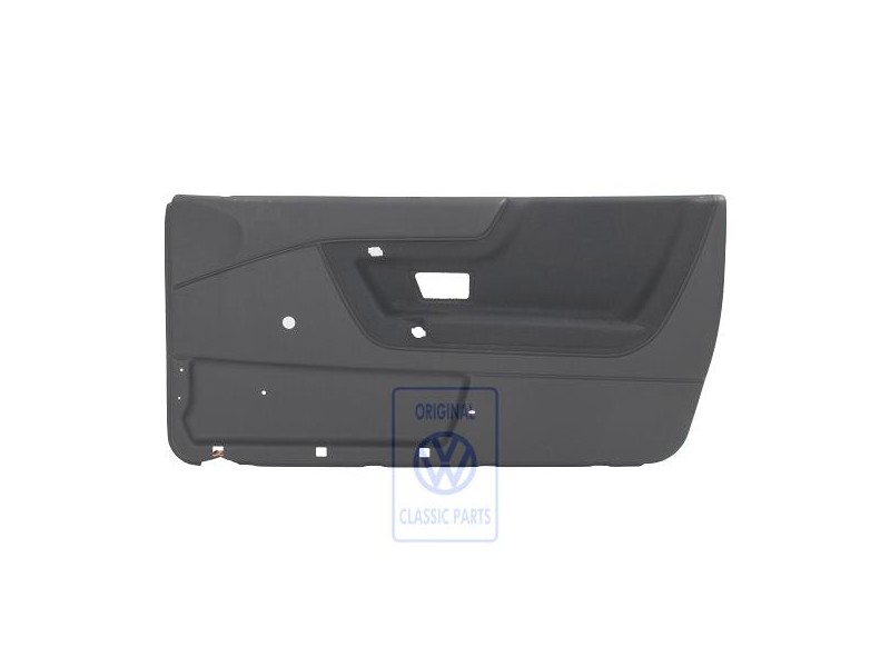 VW Originale Rivestimento Porta (Tessuto) Nero/Blu Petrolio - 535867012 VV2