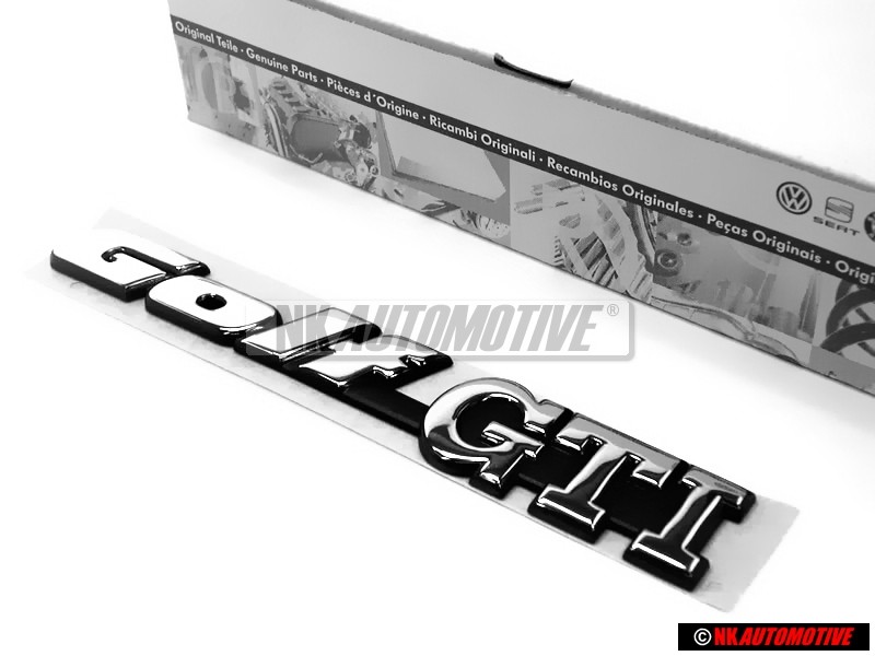 VW Originale GOLF GTI Posteriore Logo Emblema Scritta Cromo - 1H6853687ADZ10