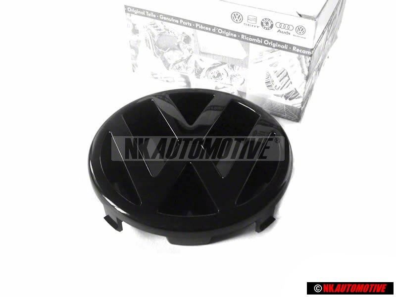 VW Originale Fronte Logo Emblema Simbolo Nero - 3B0853601A 01C