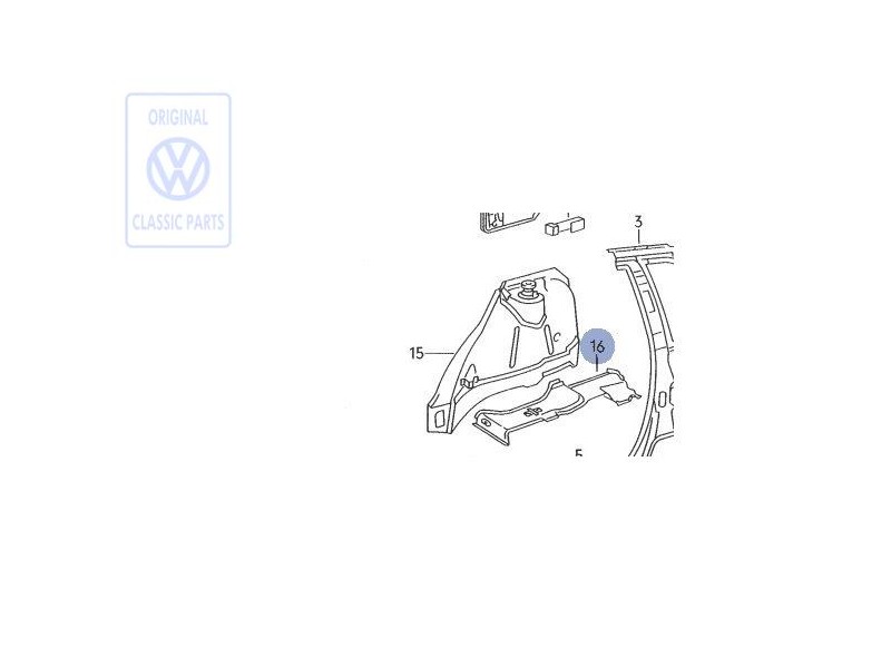 VW Originale Rinforzo Per Passaruota - 535803428A