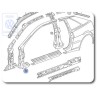 VW Originale Sezione - Montante A - 535809839A