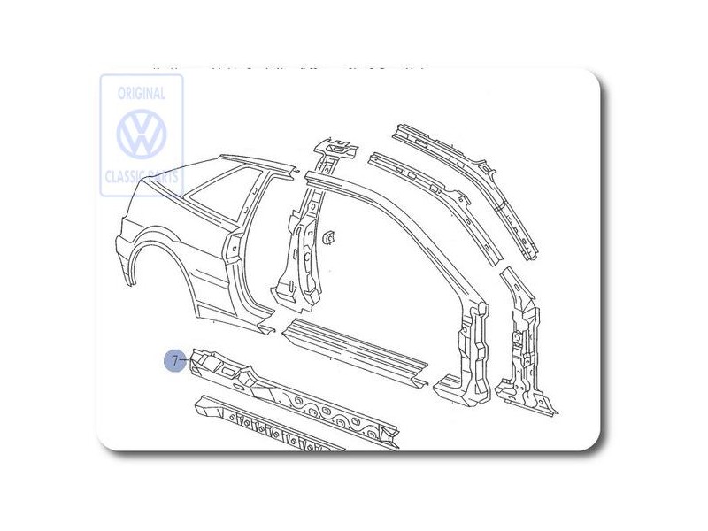VW Originale Rinforzo Per Longherone Inf. 