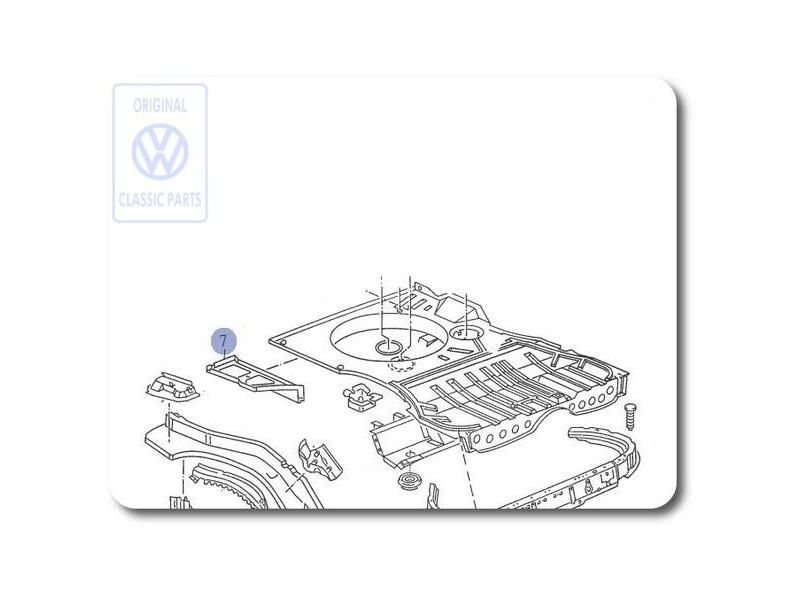 VW Originale Lamiera Di Raccordo - 535813222A