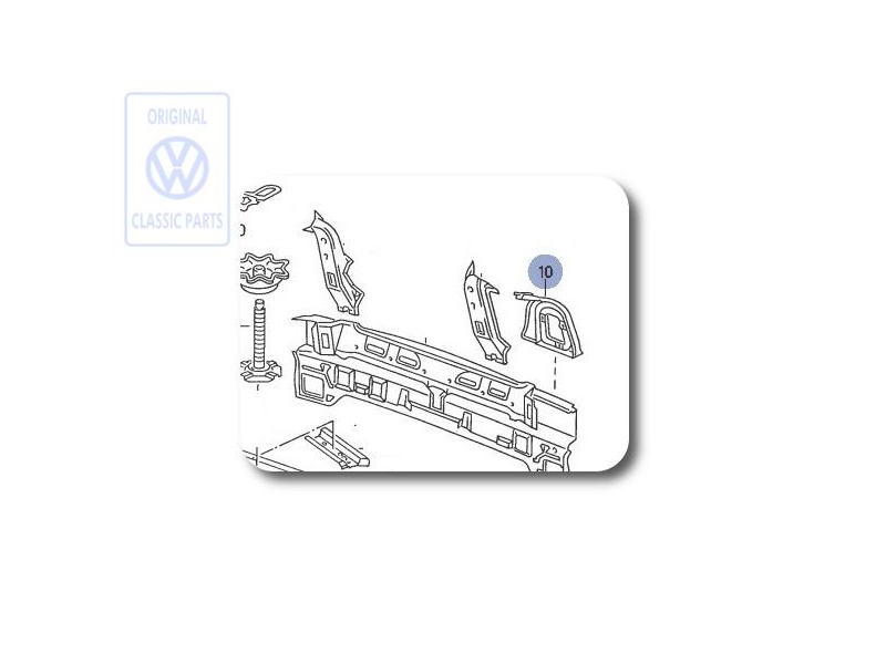 VW Originale Supporto Luce Di Coda - 535813327