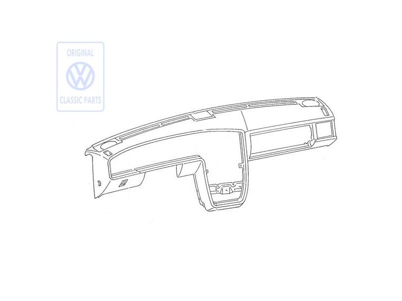 VW Originale Cruscotto Nero - 535857003H 4FB