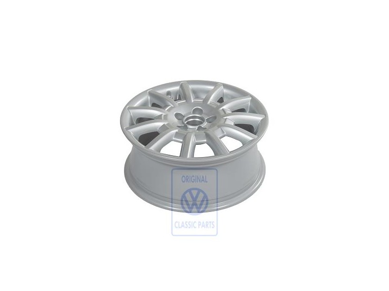 VW Originale Cerchio In Alluminio Cromo Brillante - 1C0601025T 8Z8