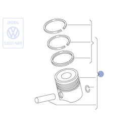 VW Originale Pistone Completo - 027107065