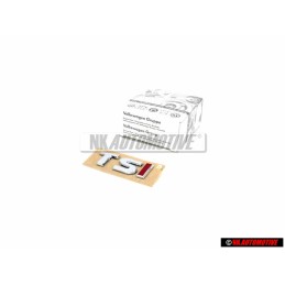 VW Originale TSI Posteriore Logo Emblema Scritta Cromo Rosso - 3AA853675 GQF
