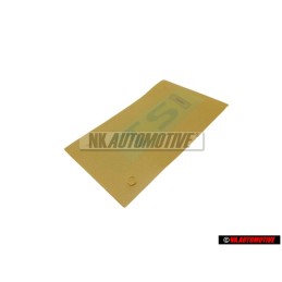 VW Originale TSI Posteriore Logo Emblema Scritta Cromo Rosso - 3AA853675 GQF
