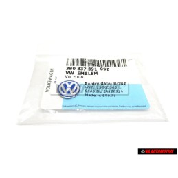 VW Originale Chiave Logo Emblema Simbolo Blu Bianco - 3B0837891 09Z
