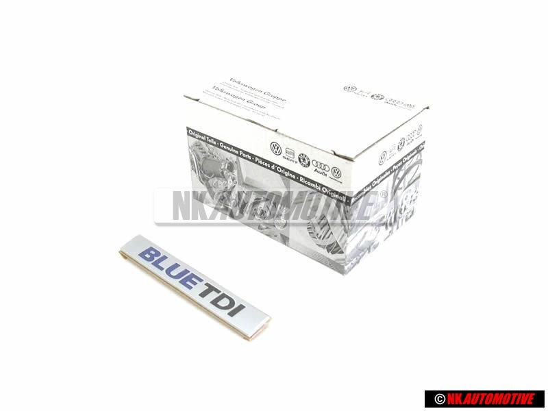 VW Originale BLUE TDI Posteriore Logo Emblema Scritta Cromo Blu - 3C0853675BQWWS