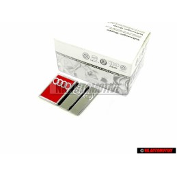 Audi Originale S6 Posteriore Logo Emblema Scritta Cromo Rosso - 4A5853735E 2ZZ