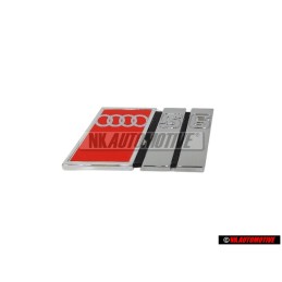 Audi Originale S6 Posteriore Logo Emblema Scritta Cromo Rosso - 4A5853735E 2ZZ
